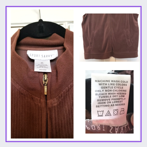🌈GOOD/SPORTS SAVY~XL~BROWN VEST - Picture 2 of 4